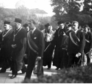 Inauguracja roku akademickiego 1935/1936 na Uniwersytecie Poznańskim połączona z uroczystościami ku czci marszałka Józefa Piłsudskiego, październik 1935 roku.