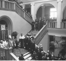 Uroczystość poświęcenia gmachu Akademii Górniczej w Krakowie w grudniu 1935 roku.