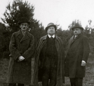 Dziennikarze: Józef Flach, Jan Chrzanowski i Roman Woyczyński.