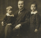 Wilhelm Grimsmann z synami Zygmuntem i Janem.