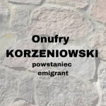  Onufry Antoni Korzeniowski h. Nałęcz  