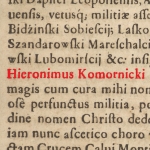  Hieronim Michał Komornicki h. Gryf  