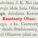  Konstanty Olizar (Olizar Wołczkiewicz) h. Chorągwie Kmitów  