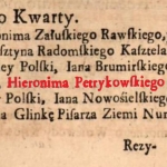 Hieronim Petrykowski (Potrykowski) h. Paprzyca  
