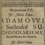  Adam Suchodolski h. Janina  