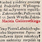  Maciej Gąsiorowski z Miroszewic h. Ślepowron  