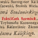  Franciszek Aleksander Szembek  