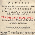  Władysław Dorohostajski h. Leliwa, przyd. Monwid  