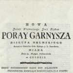  Maciej Grzegorz Garnysz (Garnisz) h. Poraj  