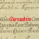  Piotr Garwaski (z Garwarza Garwaski) h. Grzymała  