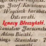  Ignacy Błeszyński h. Oksza  