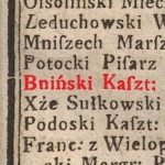  Konstanty Bniński (z Bnina Bniński) h. Łodzia  