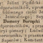  Damazy Piotr Borzęcki h. Półkozic  