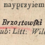  Michał Hieronim Brzostowski h. Strzemię  