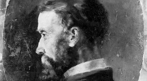  "Portret Adama Chmielowskiego" Aleksandra Gierymskiego.  