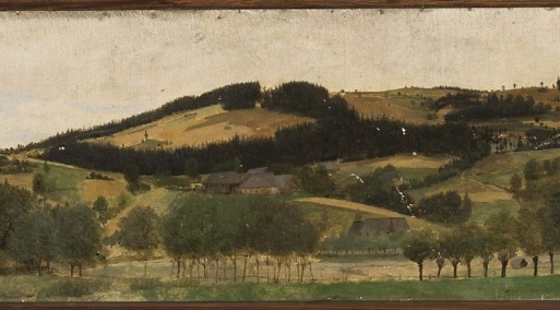  "Pejzaż podgórski" Hipolita Lipińskiego.  