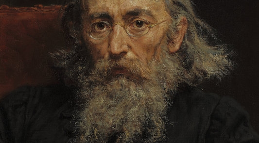  Autoportret Jana Matejki (zbliżenie twarzy).  