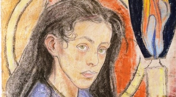  "Popiersie anioła trzymającego świecę" Stanisława Wyspiańskiego.  