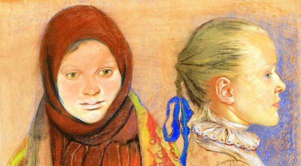 "Portret dwóch dziewczynek" Stanisława Wyspiańskiego.  