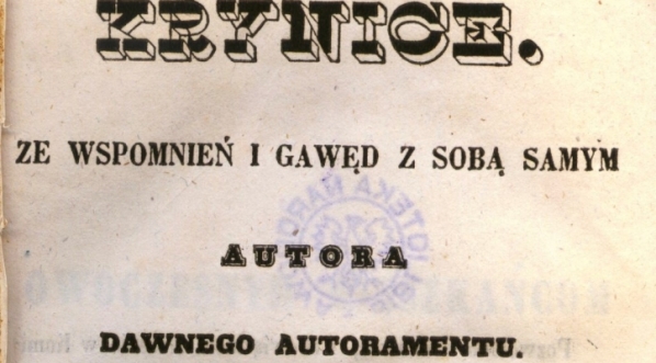  "Krynice : ze wspomnień i gawęd z sobą samym Autora dawnego autoramentu" Placyda Jankowskiego.  