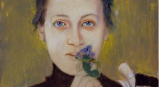  "Dziewczynka z fiołkami" Stanisława Wyspiańskiego.  