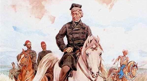  "Adam Mickiewicz z Sadykiem Paszą w Turcji" Juiiusz Kossaka.  