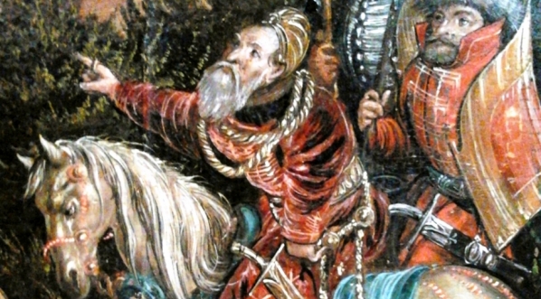  Hetman Konstanty Ostrogski na obrazie "Bitwa pod Orszą 8 IX 1514".  