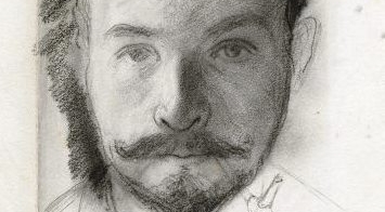  "Szkic głowy Feliksa Jasieńskiego"  Félixa Vallottona.  