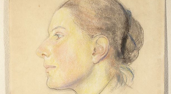  "Portret kobiety profilem" Stanisława Wyspiańskiego,  