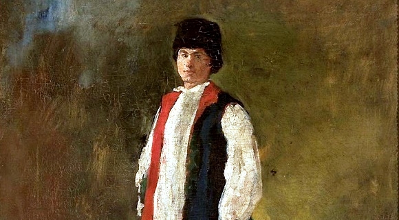  "Chłop w sukmanie" Witolda Pruszkowskiego.  