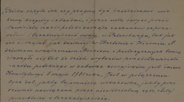  Mowa pożegnalna Józefa Ostrowskiego cz. II (1906 r.)  