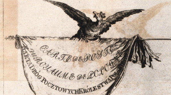  "Karta dróg pocztowych Królestwa Polskiego An 1820."  