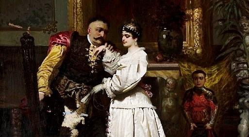  "Król Jan III Sobieski i Marysieńka" Wandalina Strzałeckiego.  