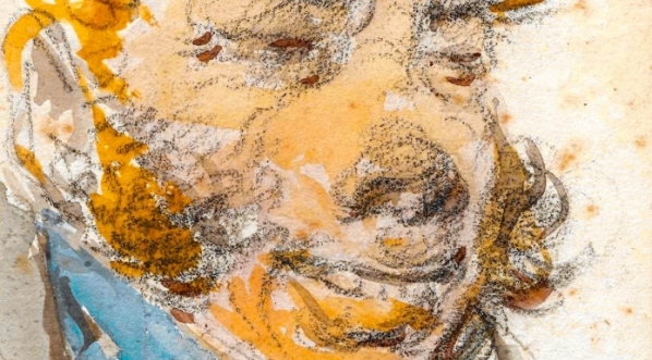  "Portret mężczyzny z halsztukiem na szyi" Aleksnadra Orłowskiego.  