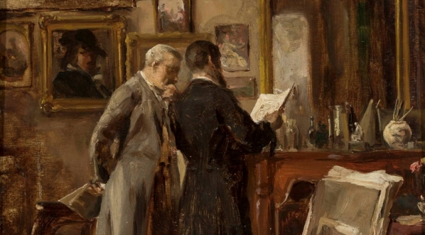  "W pracowni malarza" Aleksander Gierymski.  