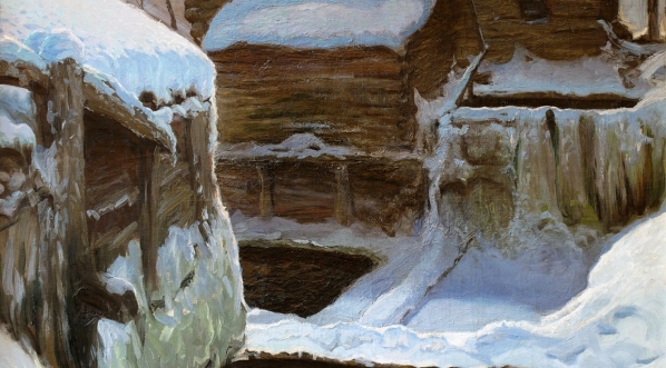  "Młyn zimą" Ferdynanda Ruszczyca.  