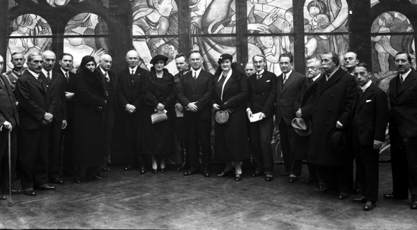  Otwarcie wystawy artysty malarza profesora Kazimierza Sichulskiego w Towarzystwie Przyjaciół Sztuk Pięknych w Krakowie w grudniu 1934 r.  