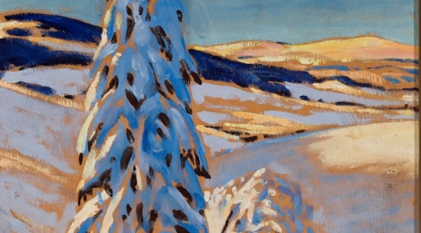  "Pejzaż zimowy" Juliana Fałata.  