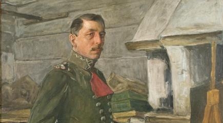  "Autoportret" Stanisława Janowskiego w mundurze 2 pułku ułanów Legionów Polskich.  