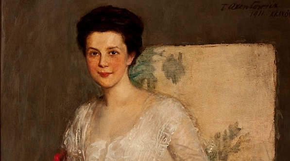  "Portret Zofii Brzeskiej" Teodora Axentowicza.  