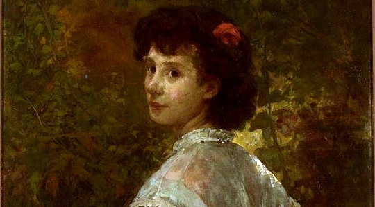  "Portret siostry artysty" Witolda Pruszkowskiego. .  