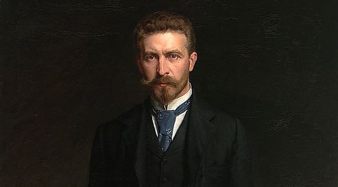  "Portret własny z paletą"  Kazimierza Teofila  Pochwalskiego.  