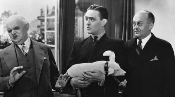  Scena z filmu Michała Waszyńskiego "Bolek i Lolek" z 1936 roku.  