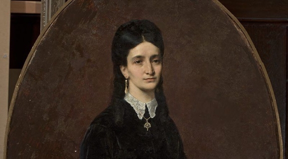  "Portret damy" Józefa Simmlera.  