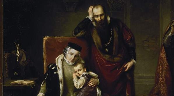  "Katarzyna Jagiellonka z synem Zygmuntem w więzieniu Gripsholm" Józefa Simmlera.  