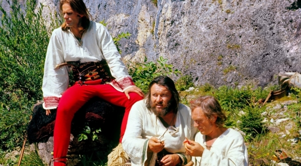  Na planie filmu Jerzego Passendorfera "Janosik" z 1973 roku.  