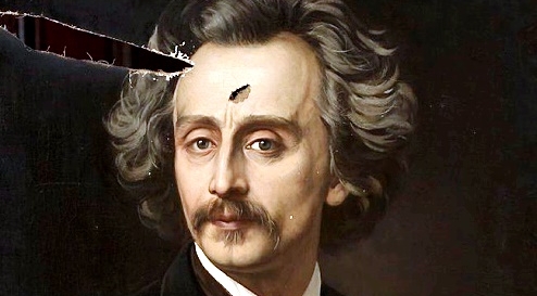  "Autoportret"  Kazimierza Mireckiego  z 1875 roku.  