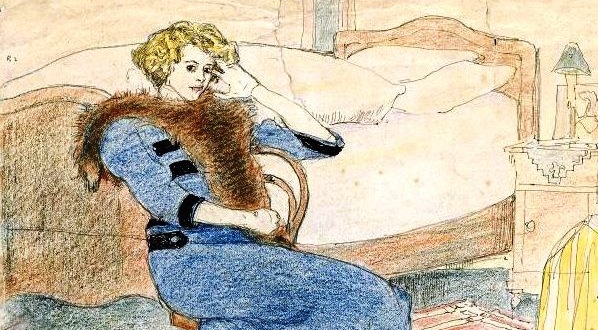  "Portret żony artysty w pokoju" Jana Rembowskiego.  