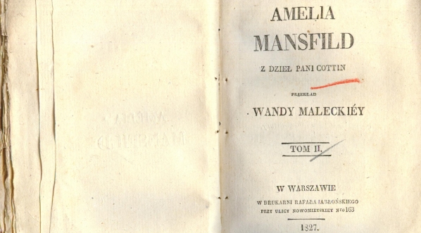  Strona tytułowa powieści przełożonej przez Wandę Malecką  