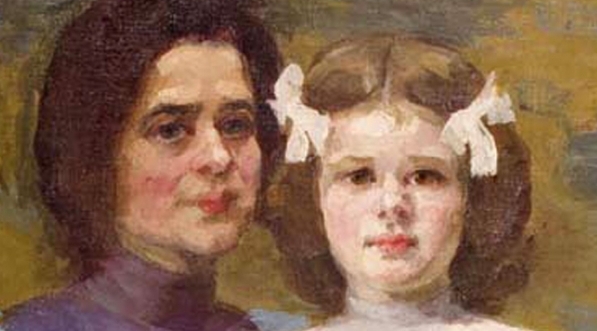  "Autoportret z córką" Anieli Pająkównej.  